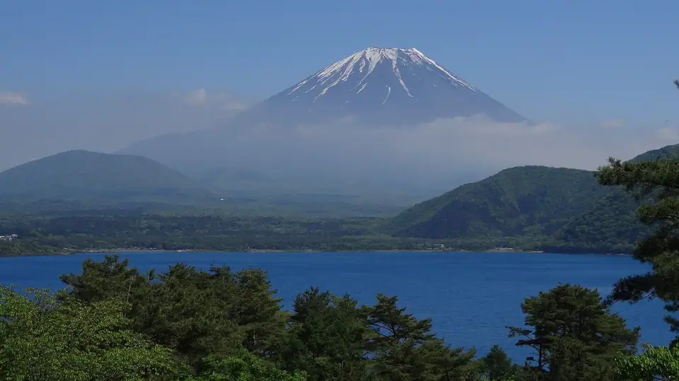 Lake Motosu with Mt. Fuji, Minobu, Yamanashi